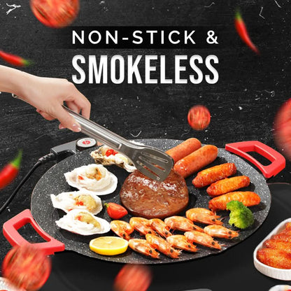 🍳Kwaliteit leven🍳Anti-aanbak elektrische grillpan voor binnen