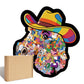🦄🌈2026 Leuke Puzzelset: Cowboyhoed, Pony, Ingelijste Stapelpuzzel, Onregelmatig gevormde Houten Puzzel