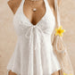 Tankini set met peplum en halternek voor dames