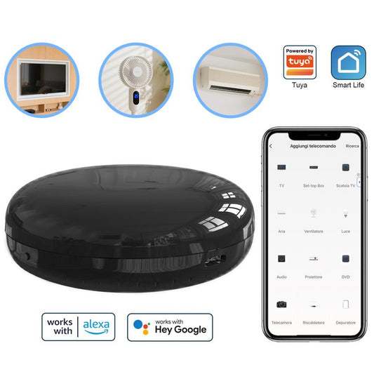WLAN Alexa IR universele infraroodafstandsbediening voor smart home, alles-in-één hub, app of spraakbediening