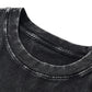Unisex/losse retro effen top met korte mouwen