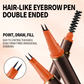 Dual-Ended 2-Fork Liquid Eyebrow Pen