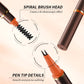 Dual-Ended 2-Fork Liquid Eyebrow Pen
