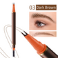 Dual-Ended 2-Fork Liquid Eyebrow Pen