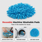 🧽 Chenille Spin Vervangende Mopkop – Krachtig & Gemakkelijk Schoonmaken | Koop 1, Ontvang 1 GRATIS