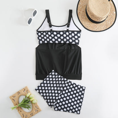 🎁⏰Dames Tweedelig Polkadot Zwempak