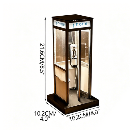 ⏰TIJDELIJKE KORTING📞Retro telefooncel lamp, warme sfeerverlichting & uniek decor