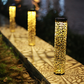 🌞 Solar tuinlamp op grondpen ✅ Uitgesneden patroon & automatische aan/uit-functie | Elegante buitenverlichting ✨