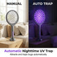 Mosquito Zapper 2-in-1 elektrische muggenvanger, oplaadbare USB-insectenvanger van 3000 V met draaibare kop, elektrische muggenvanger voor thuis/balkon/tuin/kamperen