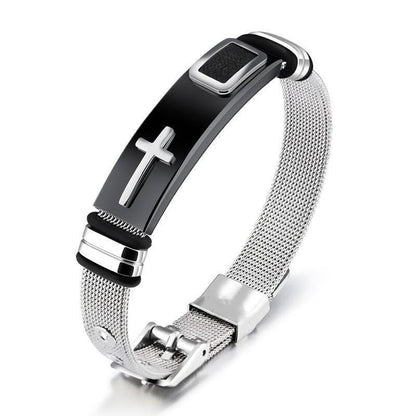 📢📢50% KORTING !! ⏰Roestvrijstalen kruisarmband voor heren