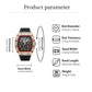 ⌚ Beperkte oplage – 50% korting! ✨ Luxe herenhorloge in tonneauvorm met strass-versiering