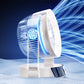 Stille bureauventilator met slimme led-indicator