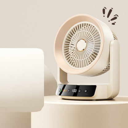 Stille bureauventilator met slimme led-indicator