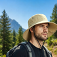 🧢 ☀️ Outdoor zonnehoed met brede rand en kinband – Lichtgewicht, beschermend en perfect voor het strand en wandelen 🏖️ 🥾