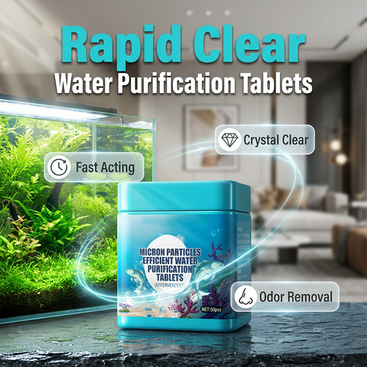 Tabletten voor zeer efficiënte waterzuivering in aquaria