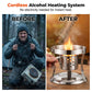 🔥 TIJDELIJKE AANBIEDING: 50% KORTING! ✨ Draagbare alcoholbrander met hotpot – draadloos, roestvrij staal, voor op de camping 🍲