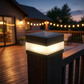 💡 Nieuwe Zonne-energie Paalkoplamp – Geschikt voor 7x7 Alu- & PVC-palen, Weerbestendig & voor Houten Hekken 🌿🌙