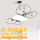 3-Standen E27 Drone Model Ventilatorlamp met Afstandsbediening
