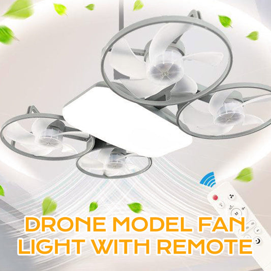3-Standen E27 Drone Model Ventilatorlamp met Afstandsbediening