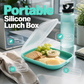 Draagbare Voedselveilige Siliconen Lunchbox