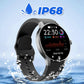 Smartwatch, uitgerust met een slimme spraakassistent, Bluetooth-belfunctie, IP68-waterdichte zwem- en fitnesstracker, met 100 ingebouwde sportmodi