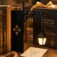 Miniatuur Retro Straatlantaarn Boekensteun met Licht
