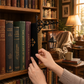Miniatuur Retro Straatlantaarn Boekensteun met Licht