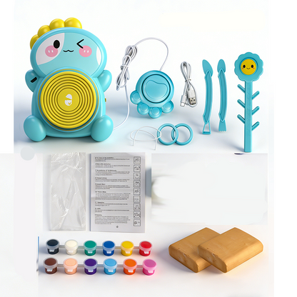 Elektrisch Pottenbakkersschijf DIY Klei Knutselset voor Kinderen