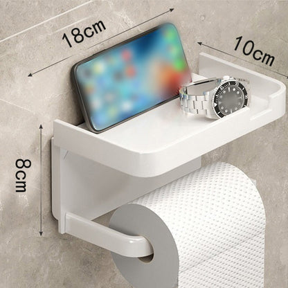Wandgemonteerde Toiletrolhouder met Opbergplank